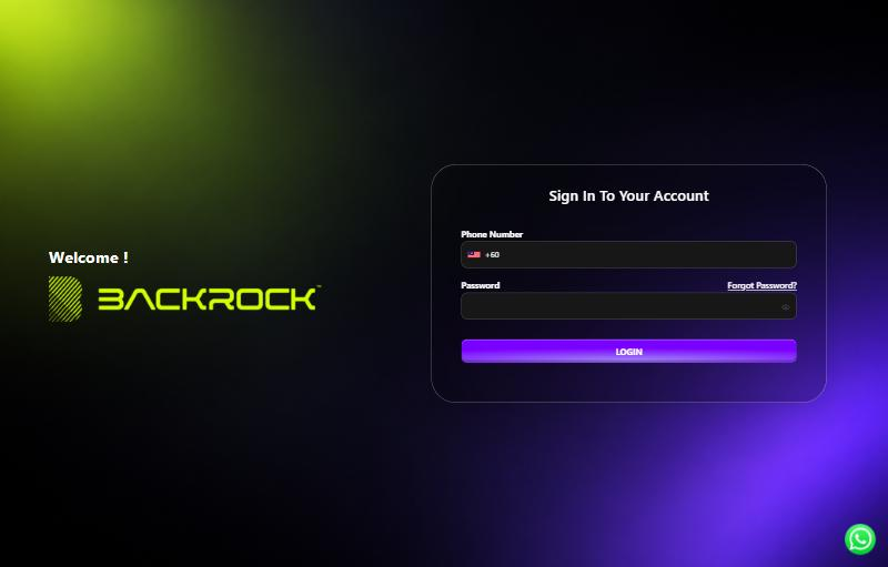 The Member Portal login page